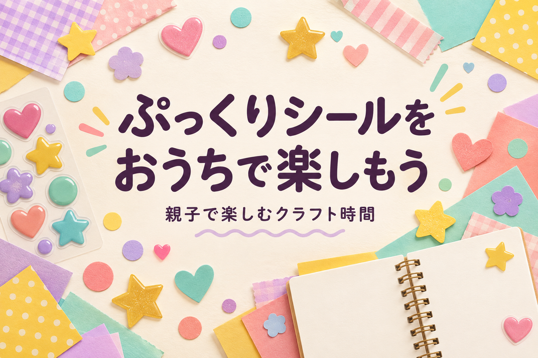 親子のぷっくりシールづくり｜始める前に決めたい3つのこと