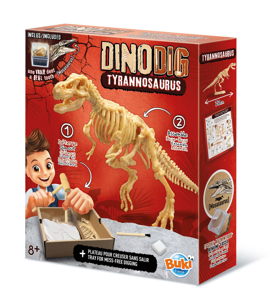 ビュキ フランス(Buki France) 445TYR 恐竜発掘キット ティラノサウルス T-Rex 20cm 子供 化石 発掘 おもちゃ 知育玩具