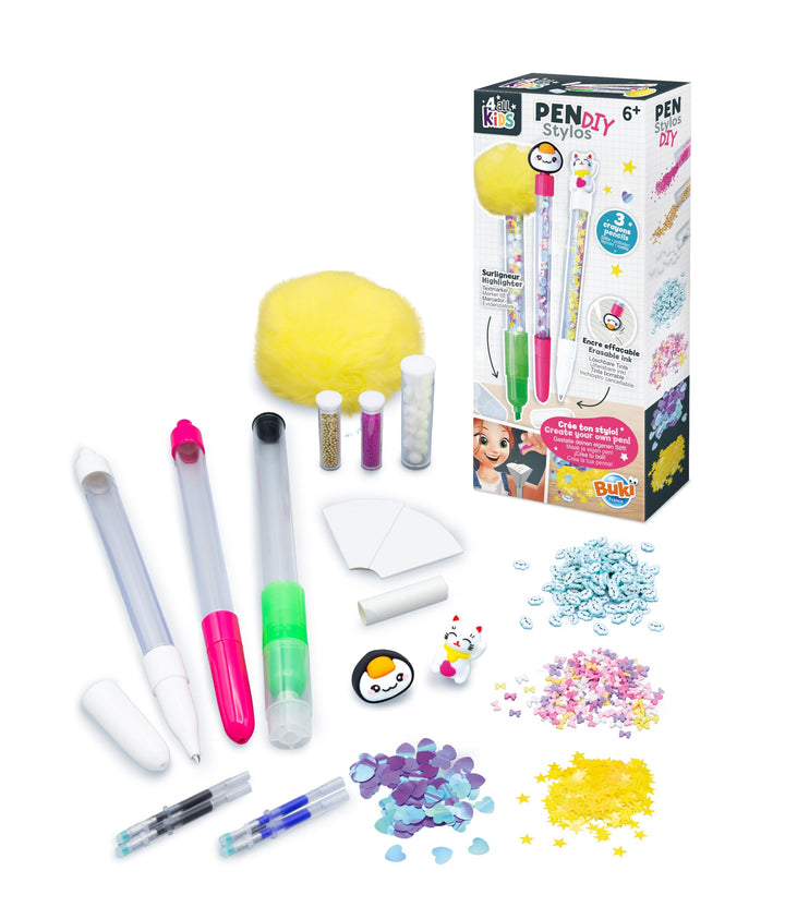 ビュキ フランス(Buki France) FK008 ペンメーカー Kawaii カスタマイズ ステーション 文房具 DIY 工作キット ステッカー マスキングテープ 消しゴムづくり