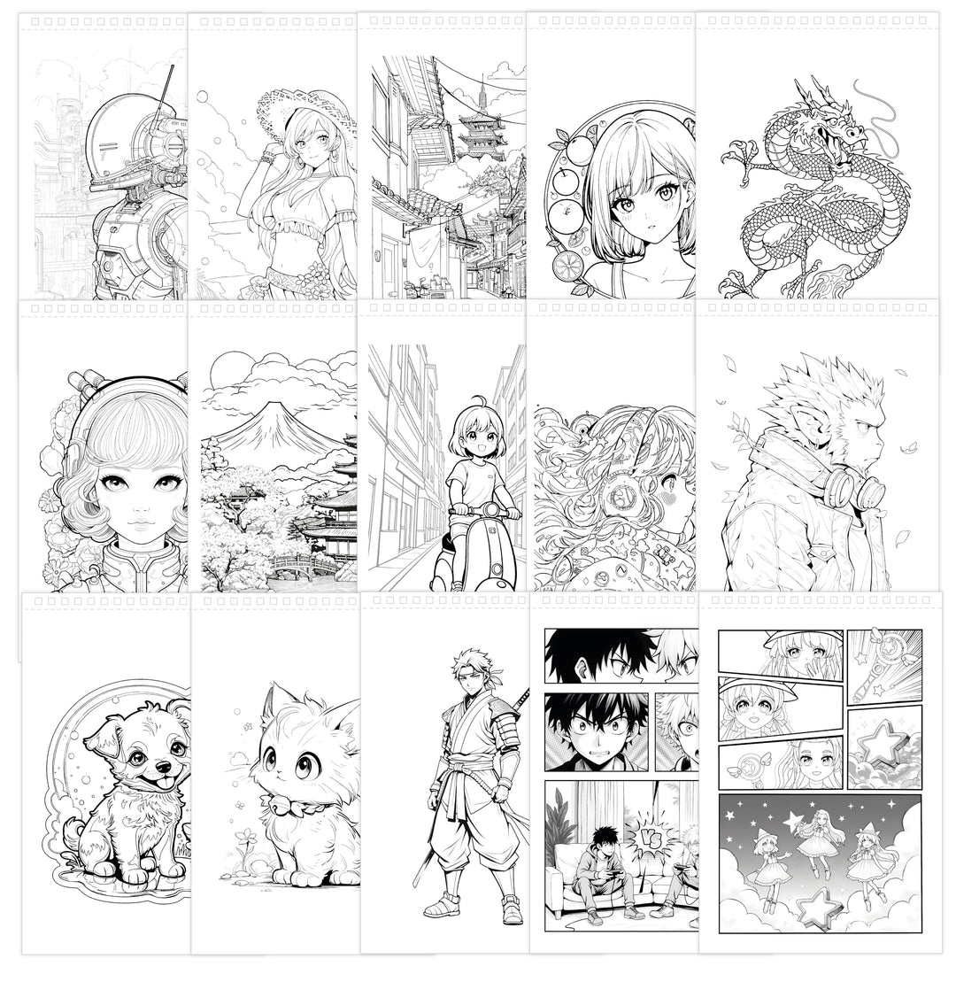 ビュキ フランス(Buki France) 5439 プロフェッショナルスタジオ マンガノートブック 8色マーカー ぬりえ＆作画セット
