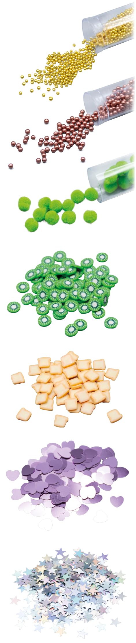 ビュキ フランス(Buki France) FK010 ペンDIY リフィル Food 消せるペン2本＋蛍光ペン1本 透明ペン デコ フードフィギュア ポンポン ビーズ 文房具 工作